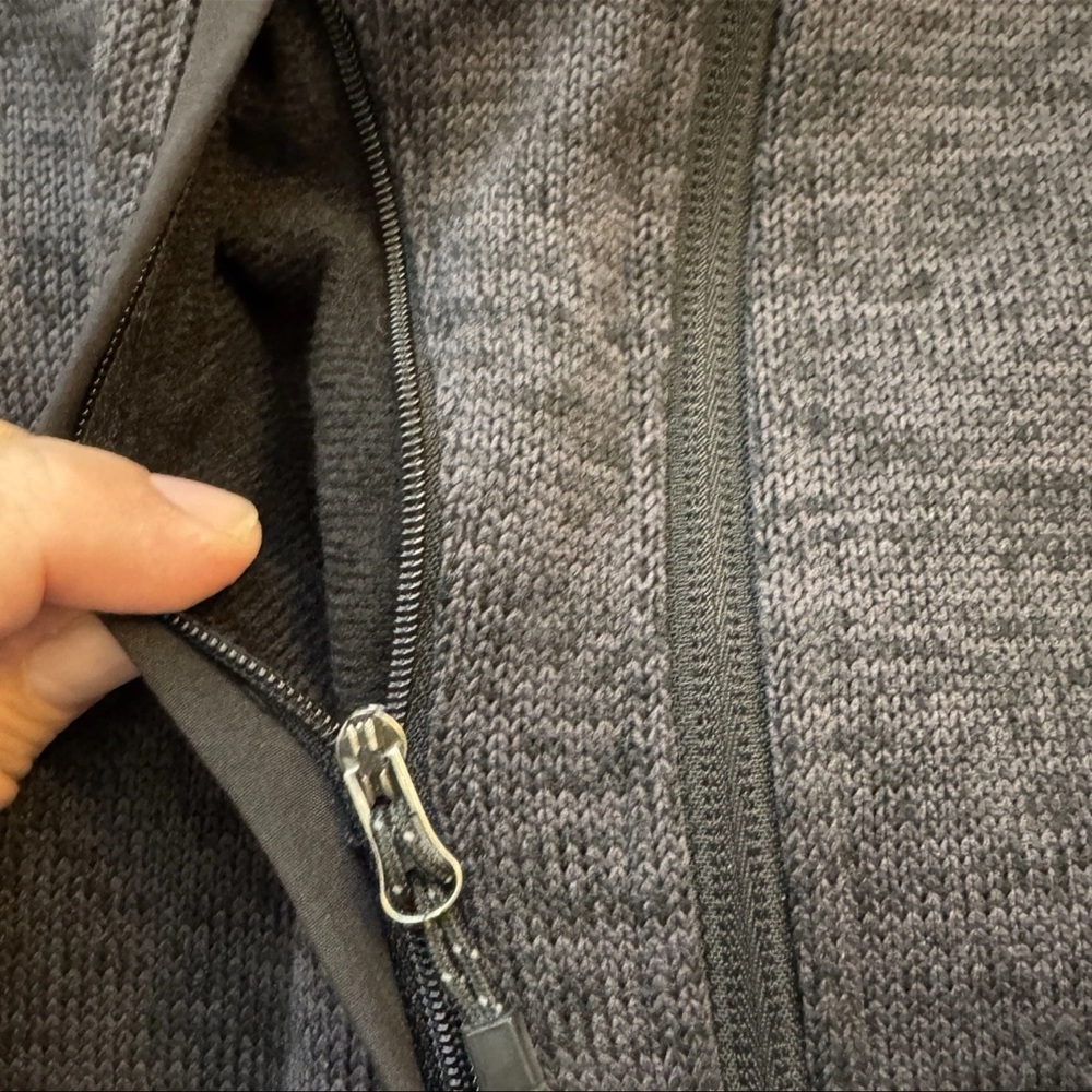FOSSA Vest Womens Small Charcoal Gray Black Apparel District Fleece Zip Up #9949 - Picture 7 of 14
